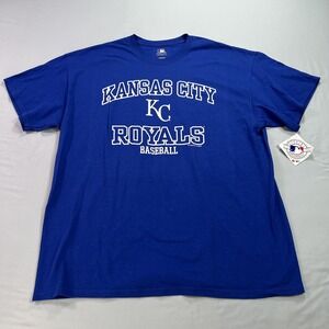 NEW Kansas City Royals Shirt Mens XL Blue MLB Crew Neck Tee